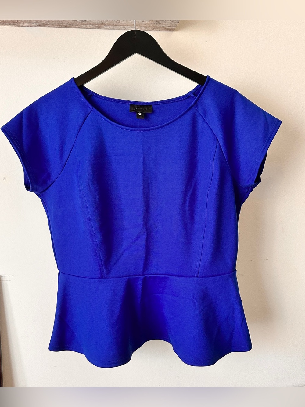 Worthington Royal Blue Peplum Top XL